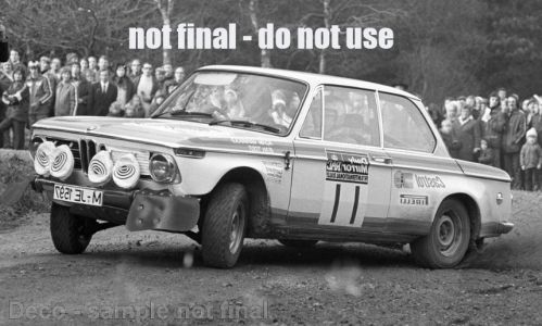 Miniature Bmw 2002 1/43 Trofeu No.40 Team RRC Leru Jänner Rallye 1973 Rupp/Geppe