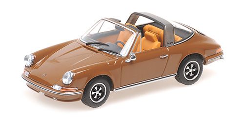 Porsche 911 Targa S 1972 Marron – Minichamps 1/43 – Édition Limitée 410060160 (504 Pcs)