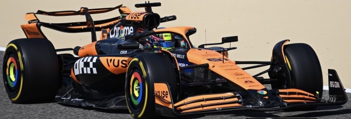 Réplica McLaren MCL38 Miami GP Oscar Piastri F1 2024 - 1:43 Bburago