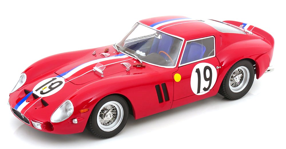 Ferrari 250 GTO – 2ème Aux 24h Du Mans 1962 #19 – KK Scale 1/18 – Diecast Rouge