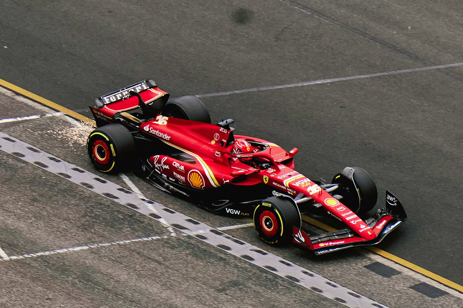 Miniature Looksart 1/43 – Ferrari SF-24 #16 – GP Australie 2024 – Charles Leclerc (2ème)