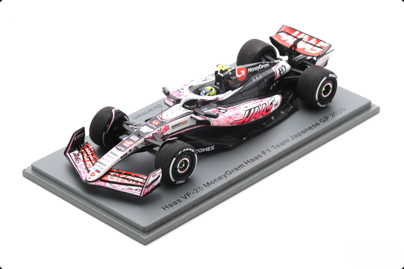 Haas VF-25 MoneyGram F1 Team #87 O.Bearman Japanese GP 2025 1:43 Spark
