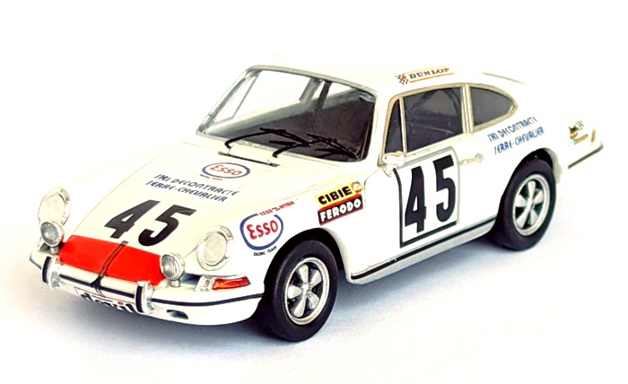 Porsche 911 S – 24h Du Mans 1971 – Laurent Marche – Trofeu 1/43 – Résine – Neuve