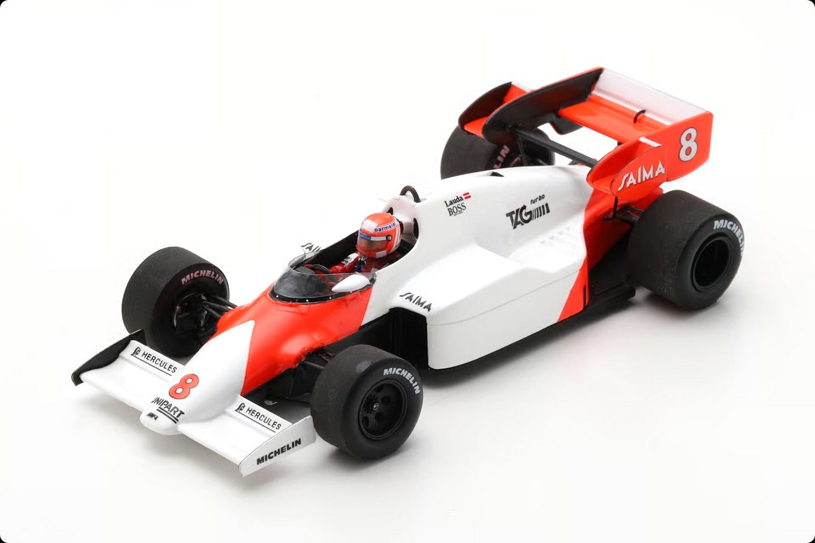 McLaren MP4-2 #8 Niki Lauda Winner British GP 1984 1:43 Spark