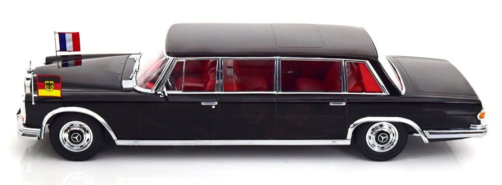 Mercedes-Benz S-Class 600 LWB Pullman W100 Brandt/Pompidou 1964 1:18 KK Scale