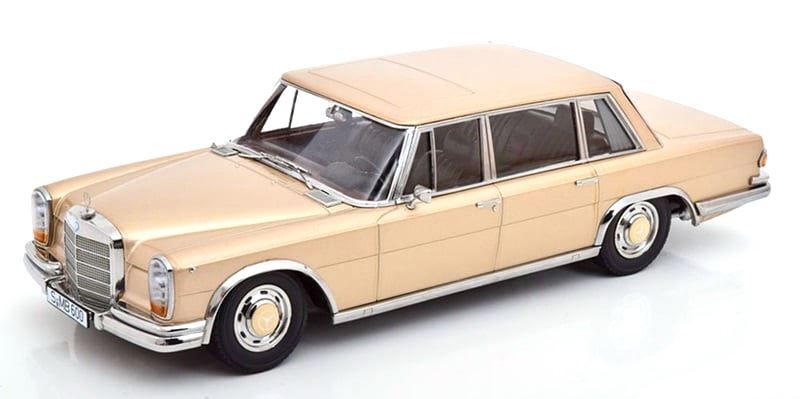 Mercedes-Benz 600 SWB W100 1963 light gold 1:18 KK Scale
