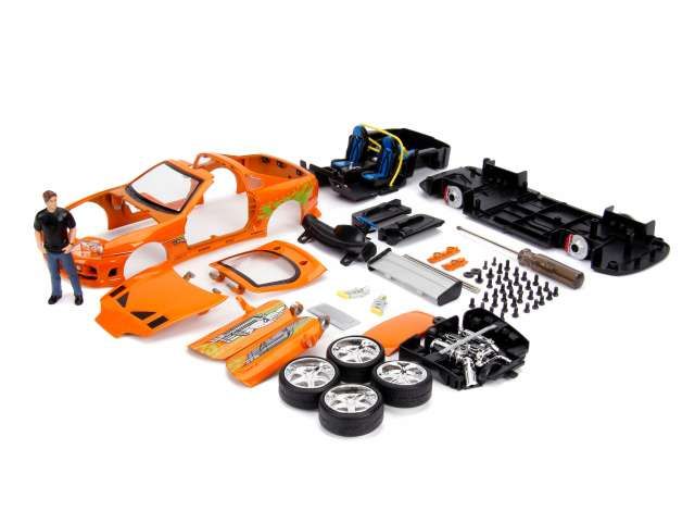 Toyota Supra F&F Brian Figure 1995 KIT orange 1:24 Jada Toys