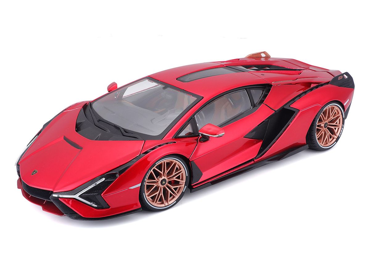 Lamborghini Sian FKP 37 Hybrid 2020 red 1:18 Bburago