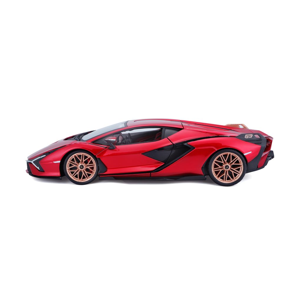 Lamborghini Sian FKP 37 Hybrid 2020 red 1:18 Bburago