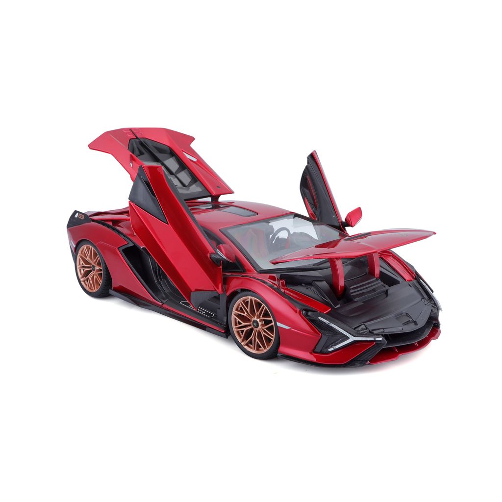 Lamborghini Sian FKP 37 Hybrid 2020 red 1:18 Bburago