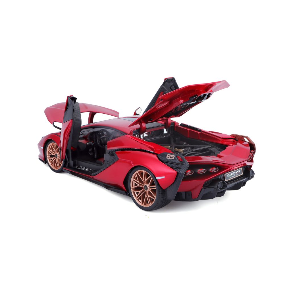 Lamborghini Sian FKP 37 Hybrid 2020 red 1:18 Bburago