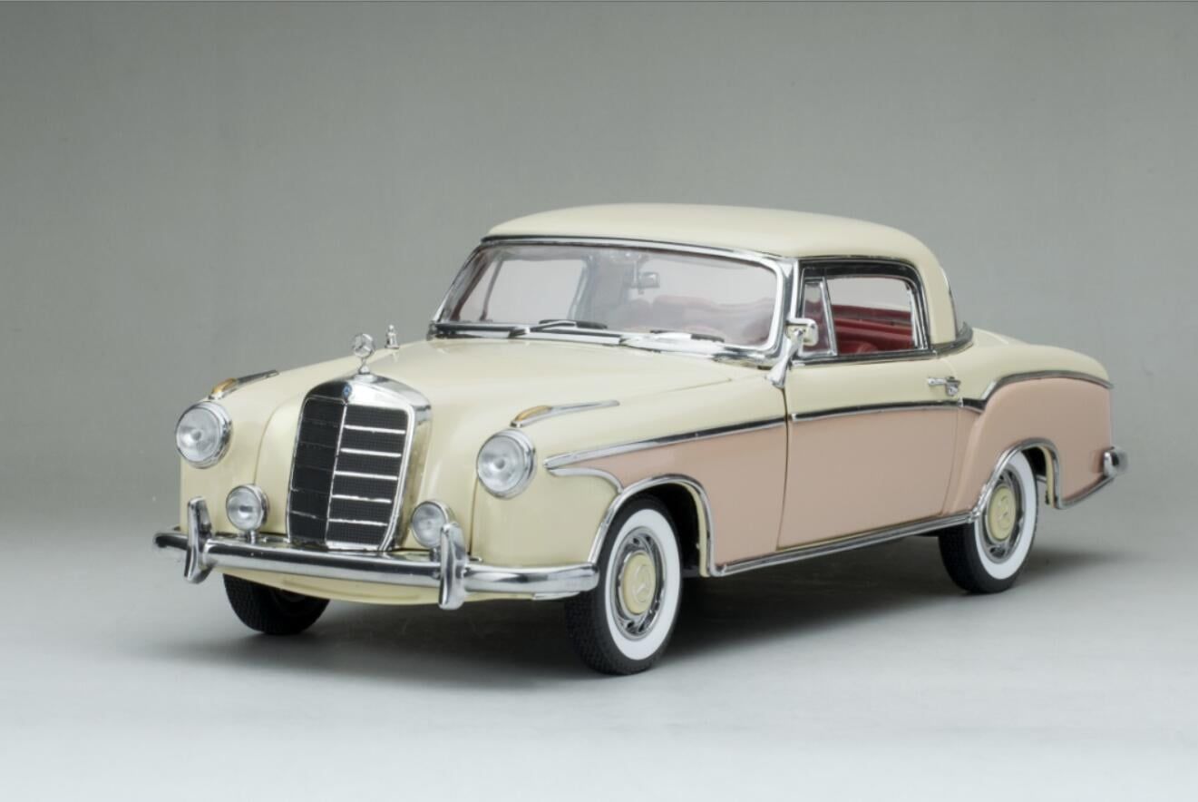 Mercedes-Benz 220 SE Coupe W128 1958 cream/pink 1:18 Sun Star