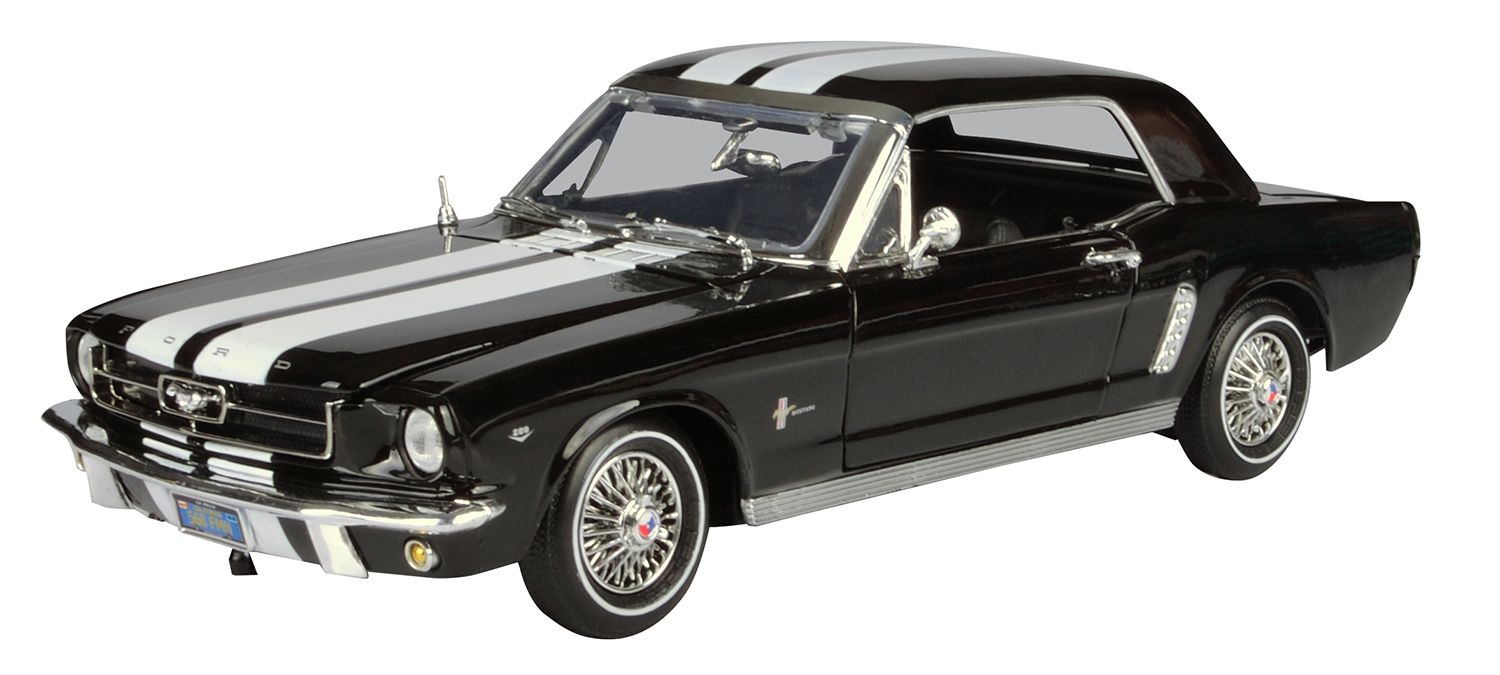 Ford Mustang Hardtop 1/2 1964 black 1:18 Motor Max