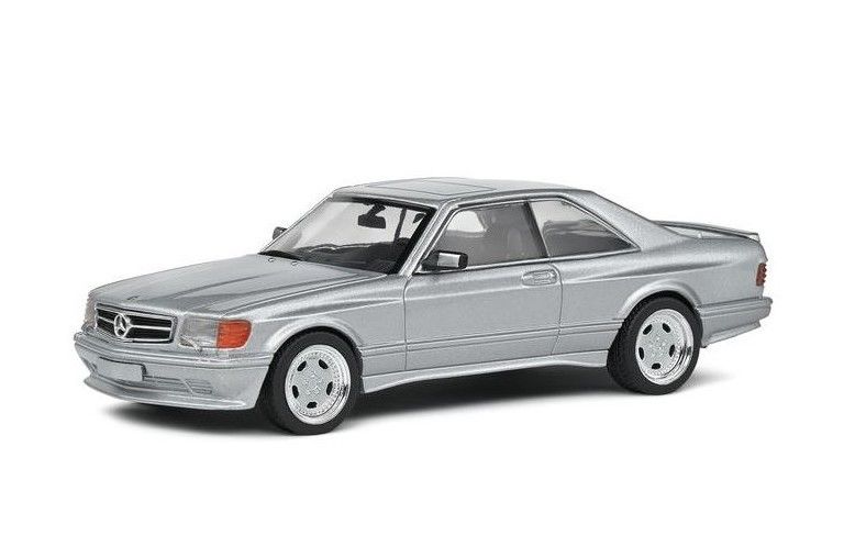 Mercedes-Benz S-CLASS 560SEC AMG (C126) Wide Body 1990 silver 1:43 Solido