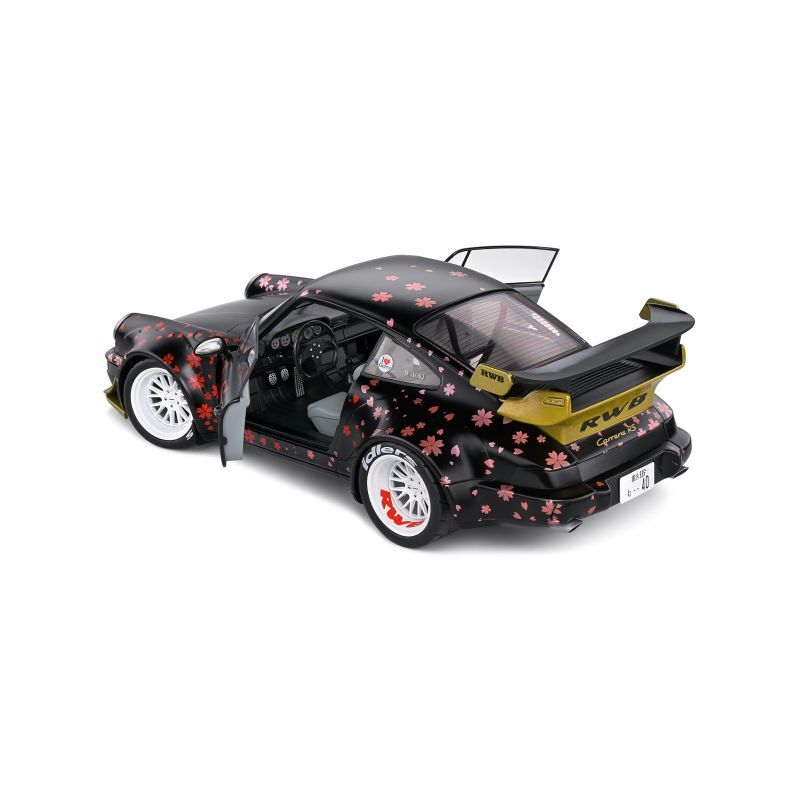 Porsche 911 964 RWB Aoki Bodykit 2021 black/red 1:18 Solido