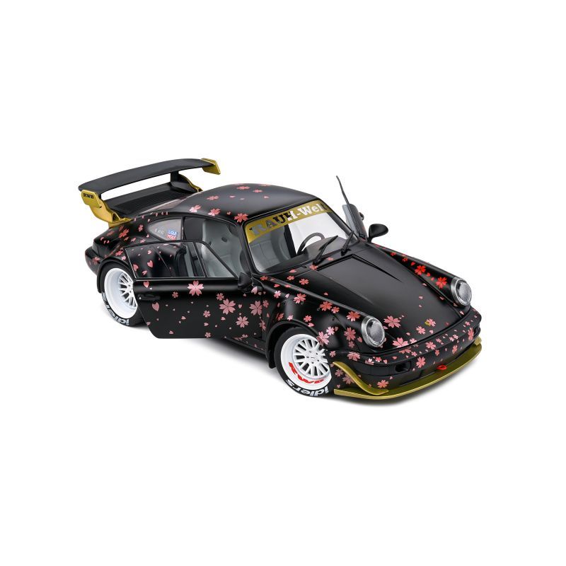 Porsche 911 964 RWB Aoki Bodykit 2021 black/red 1:18 Solido