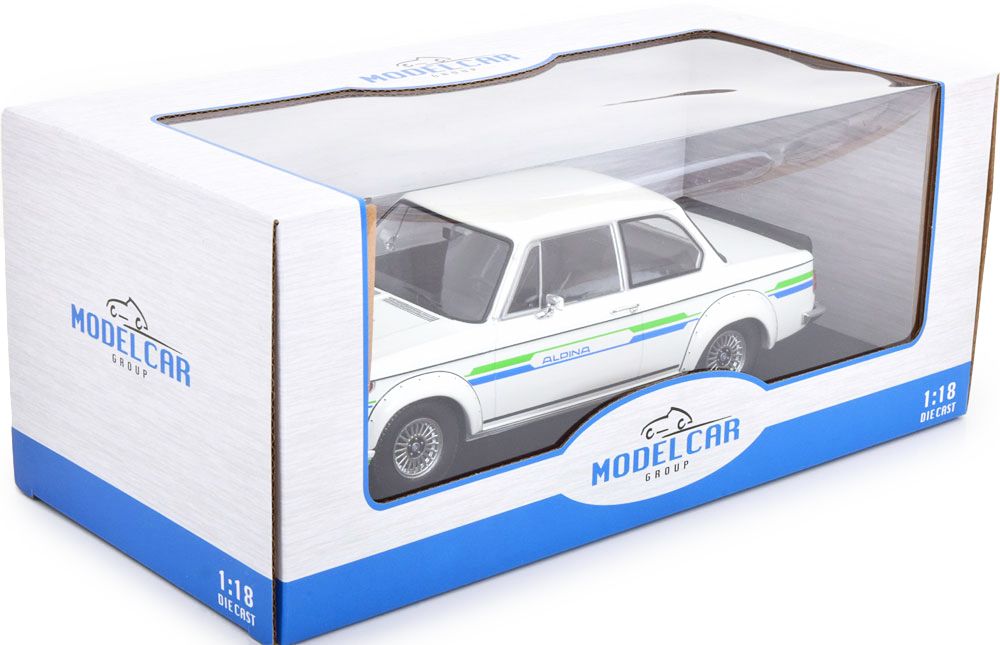 BMW 2002 Alpina 1973 white/decor 1:18 MCG Modelcar Group