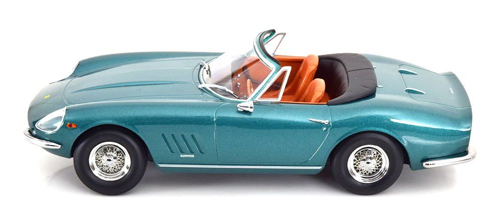 Ferrari 275 GTB/4 NART Spider 1967 green metallic 1:18 KK Scale