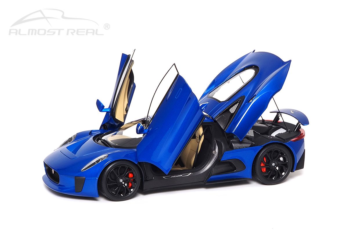 Jaguar C-X75 blue metallic 1:18 Almost Real