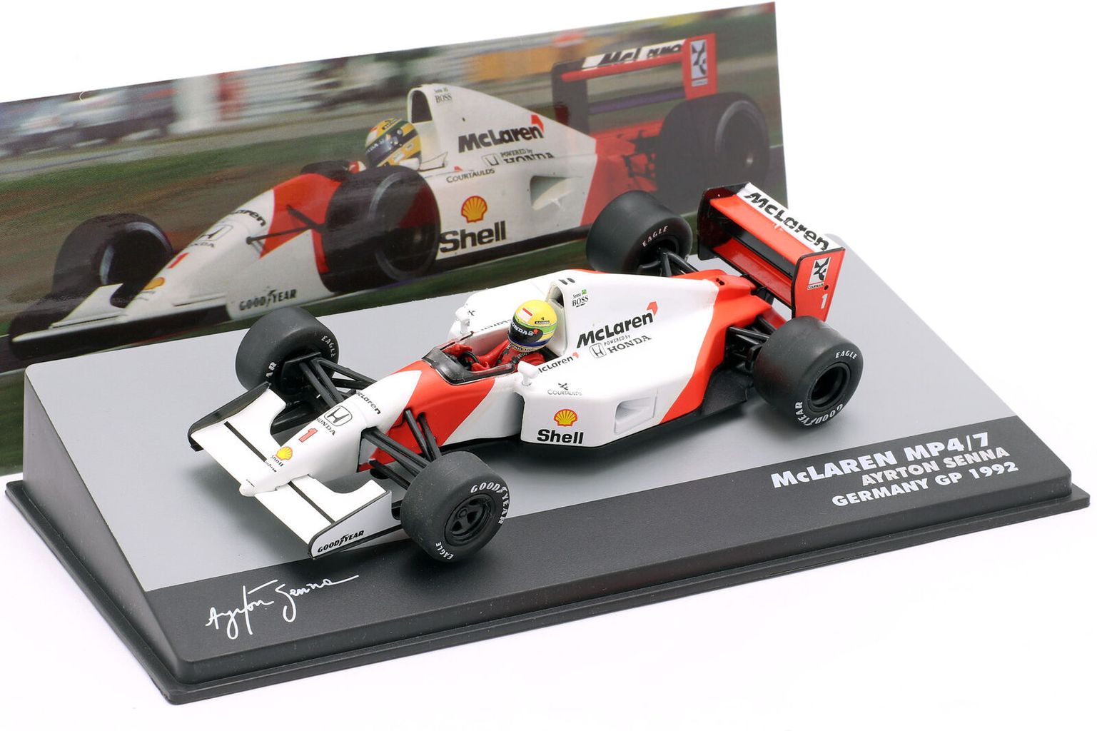 McLaren MP4/7 #1 Ayrton Senna Germany GP 1992 1:43 Altaya