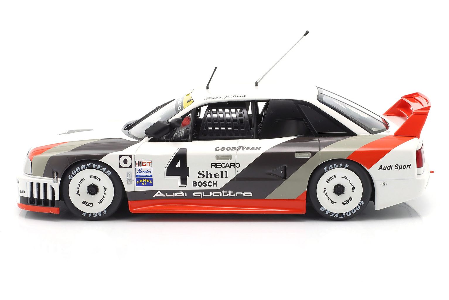 Audi 90 IMSA GTO #4 H.-J. *Strieztel* Stuck 2nd Portland IMSA 1989 1:18 Werk83