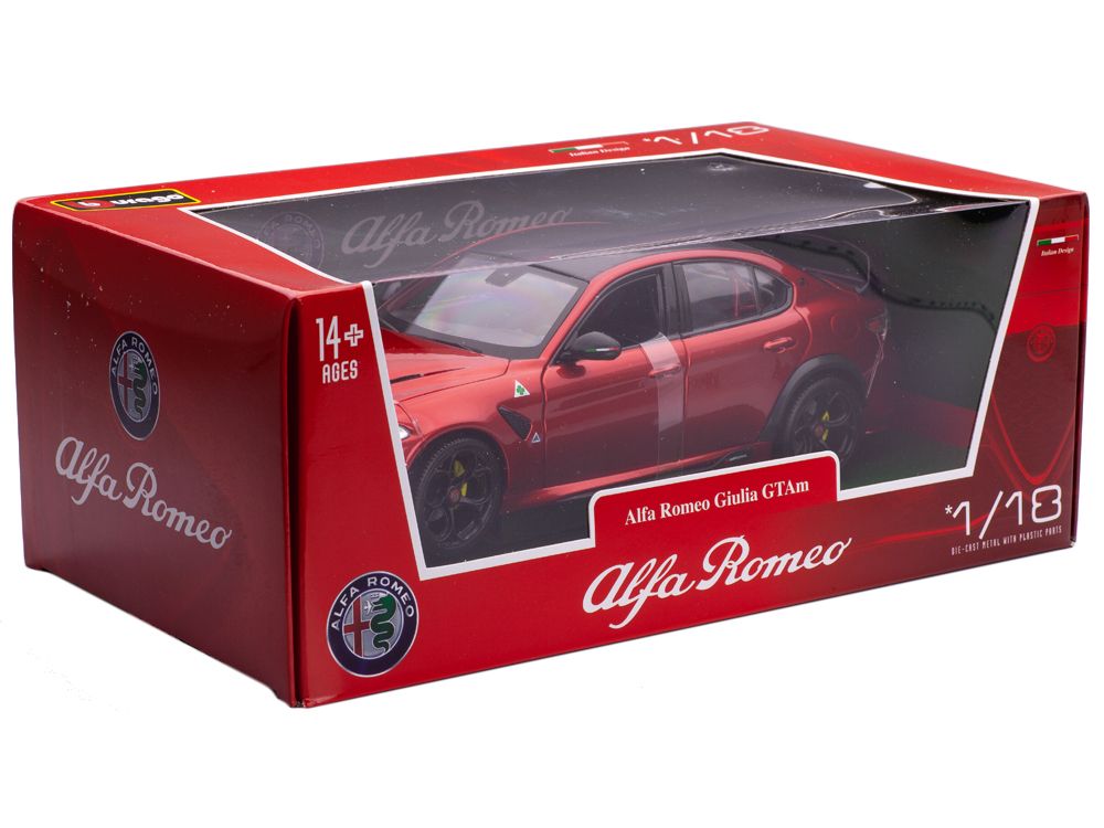 Alfa Romeo Giulia GTAm 2020 red metallic 1:18 Bburago