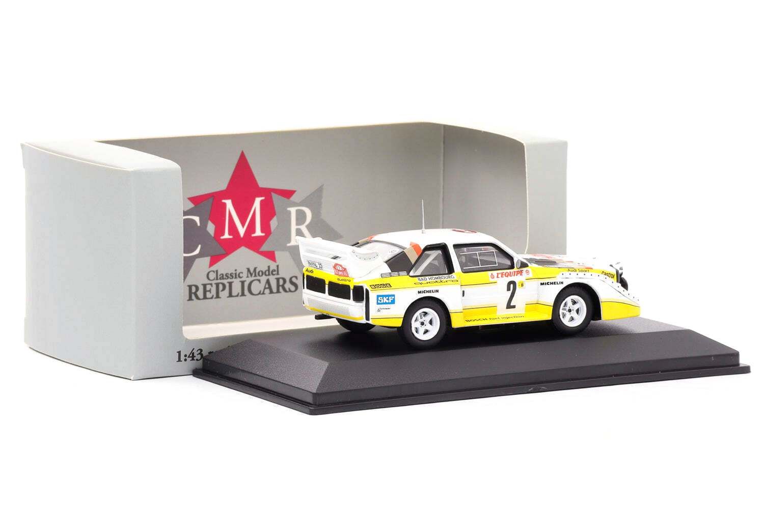 Audi Quattro Sport #2 Röhrl/Geistdörfer 4th Rally Monte Carlo 1986 1:43 CMR