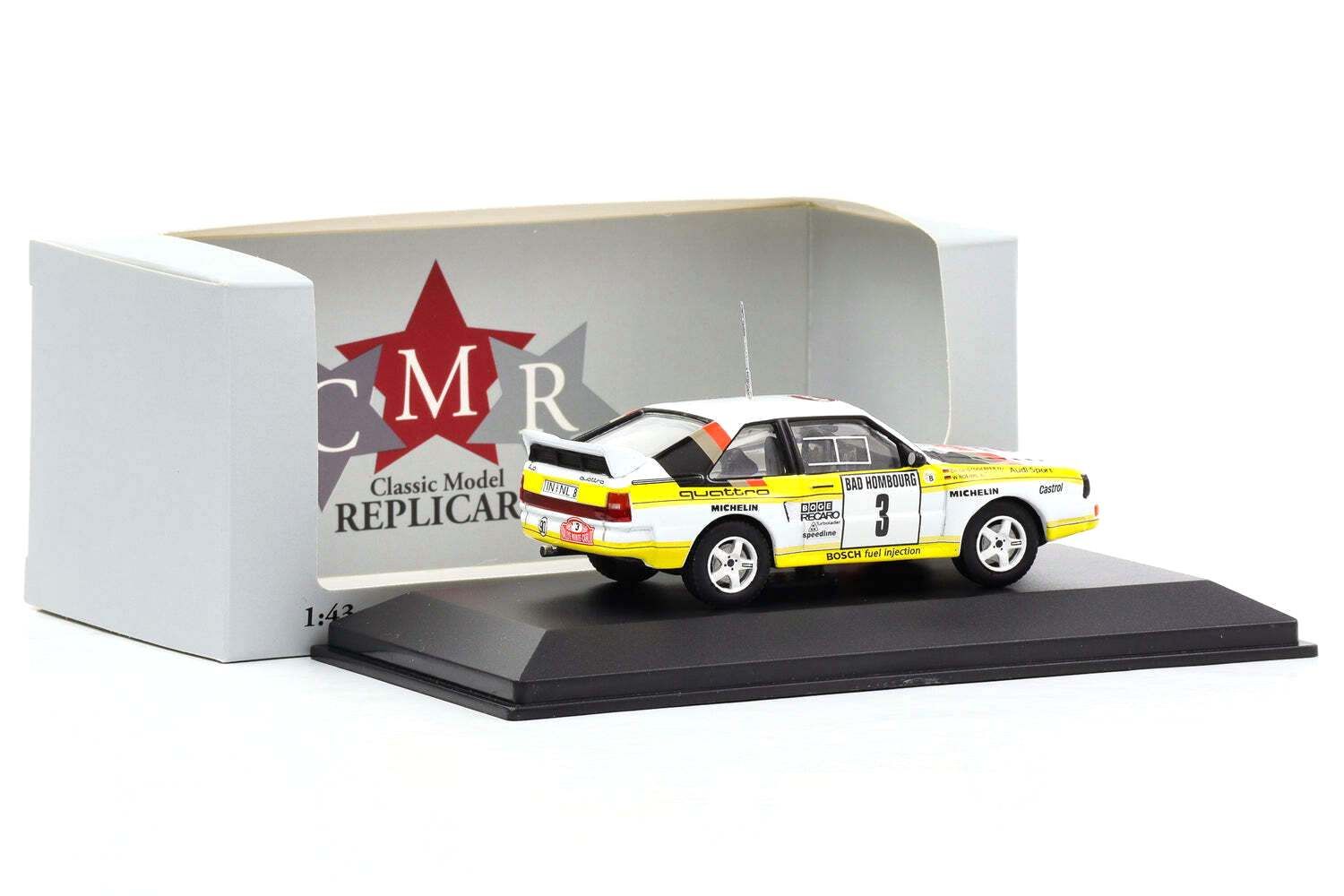 Audi Sport Quattro #3 Röhrl/Geistdörfer 2nd Rallye Monte Carlo 1985 1:43 CMR