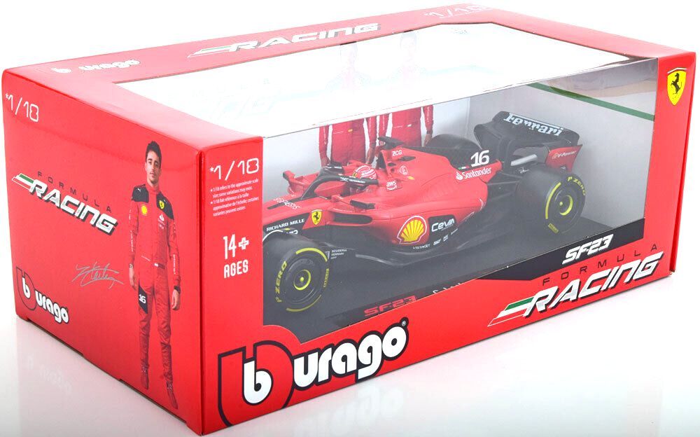Ferrari F1 F-23 Team Scuderia Ferrari #16 Ch.Leclerc 2023 1:18 Bburago