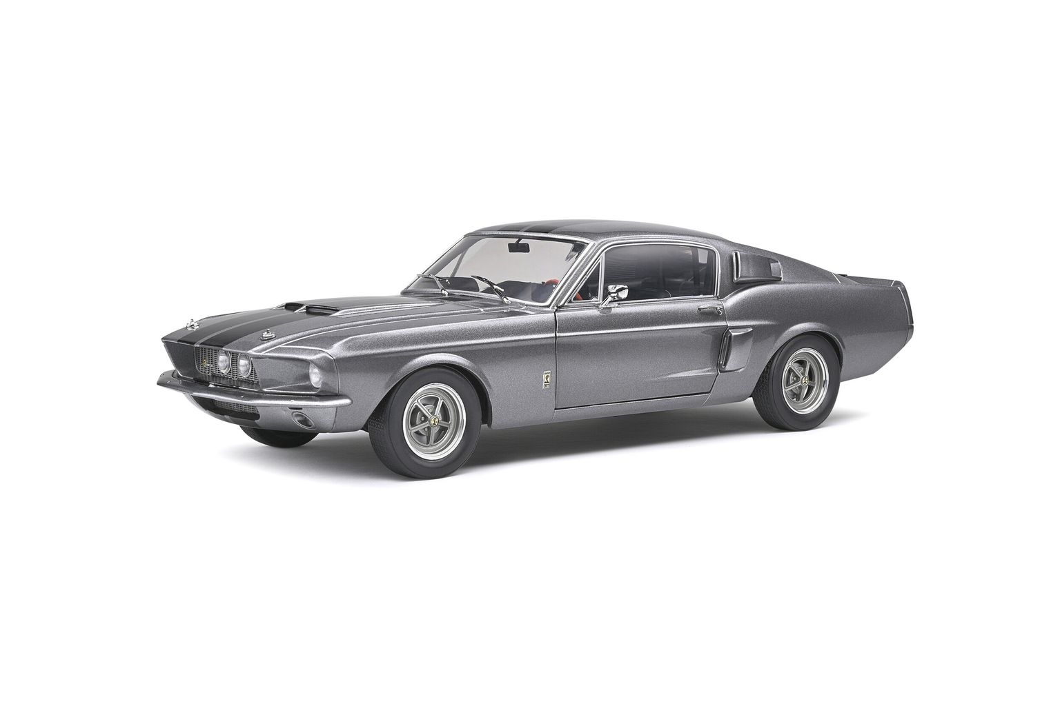 Shelby Mustang GT500 1967 grey/black stripes 1:18 Solido