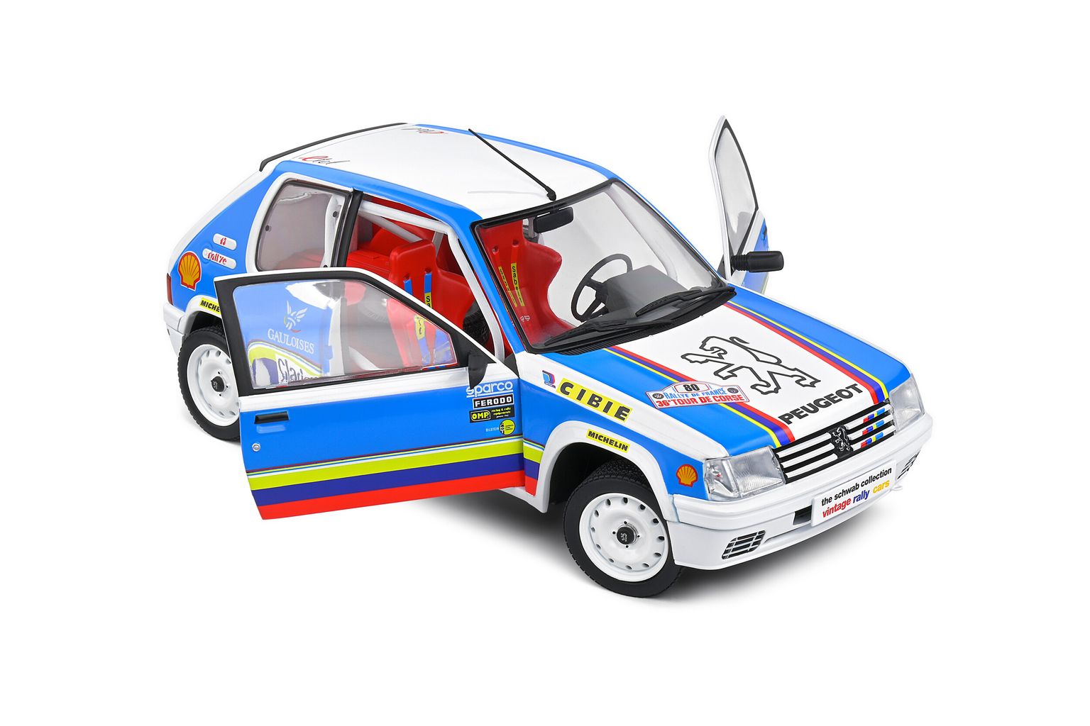 Peugeot 205 1.9 Rally Schwab Collection 1990 1:18 Solido