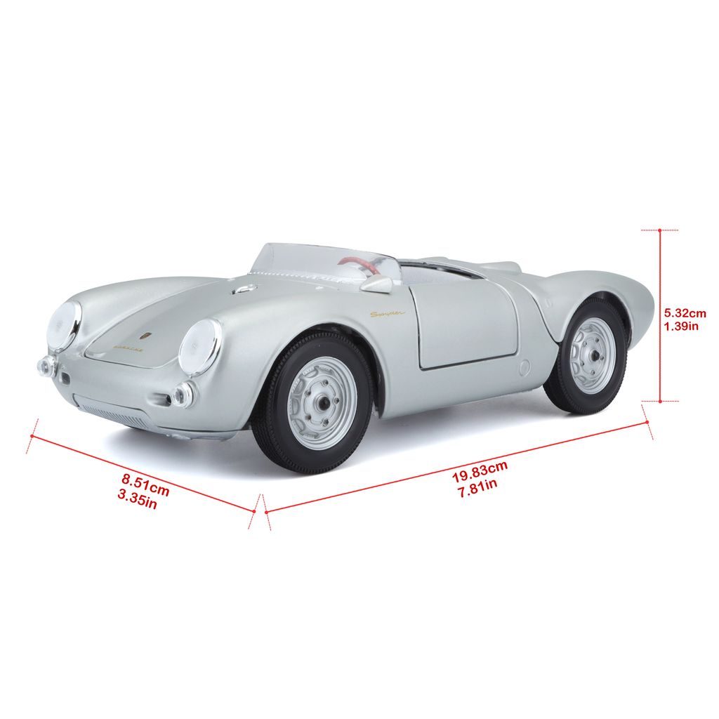Porsche 550 A Spyder 1950 silver 1:18 Maisto