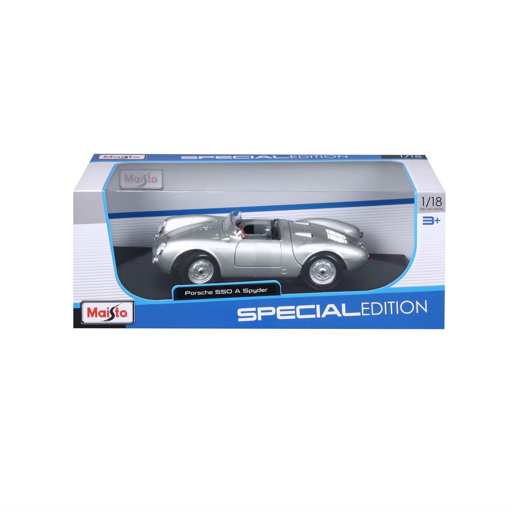 Porsche 550 A Spyder 1950 silver 1:18 Maisto