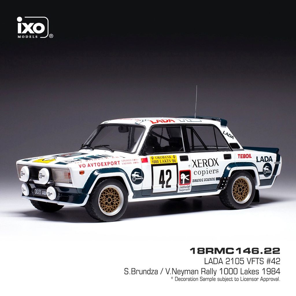 Lada 2105 VFTS #42 S.Brundza/V.Neyman 1000 Lakes Rally 1984 1:18 Ixo Models