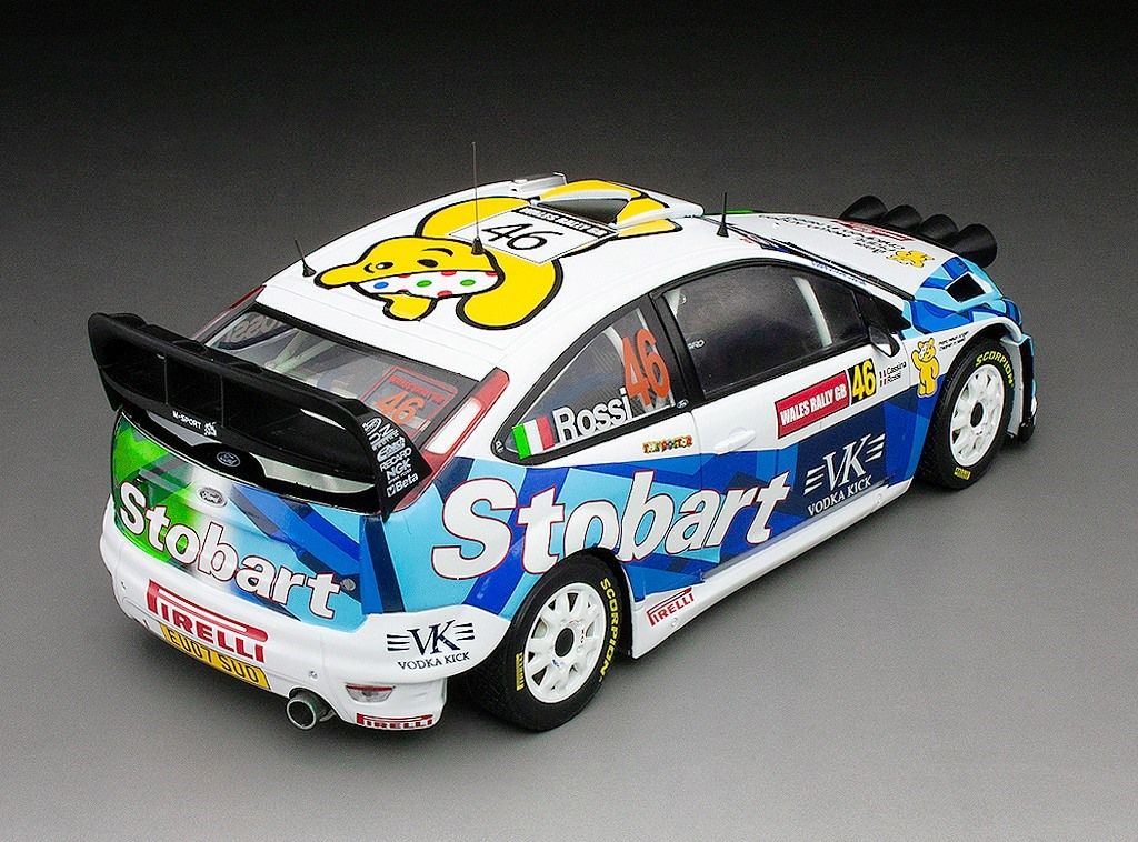 Ford Focus RS WRC07 #46 Rossi/Cassina Stobart Rallye WM Rallye Wales 2008 1:18 Sun Star