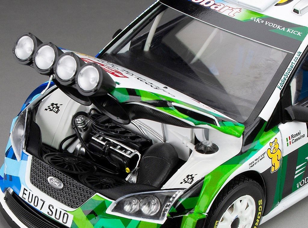 Ford Focus RS WRC07 #46 Rossi/Cassina Stobart Rallye WM Rallye Wales 2008 1:18 Sun Star