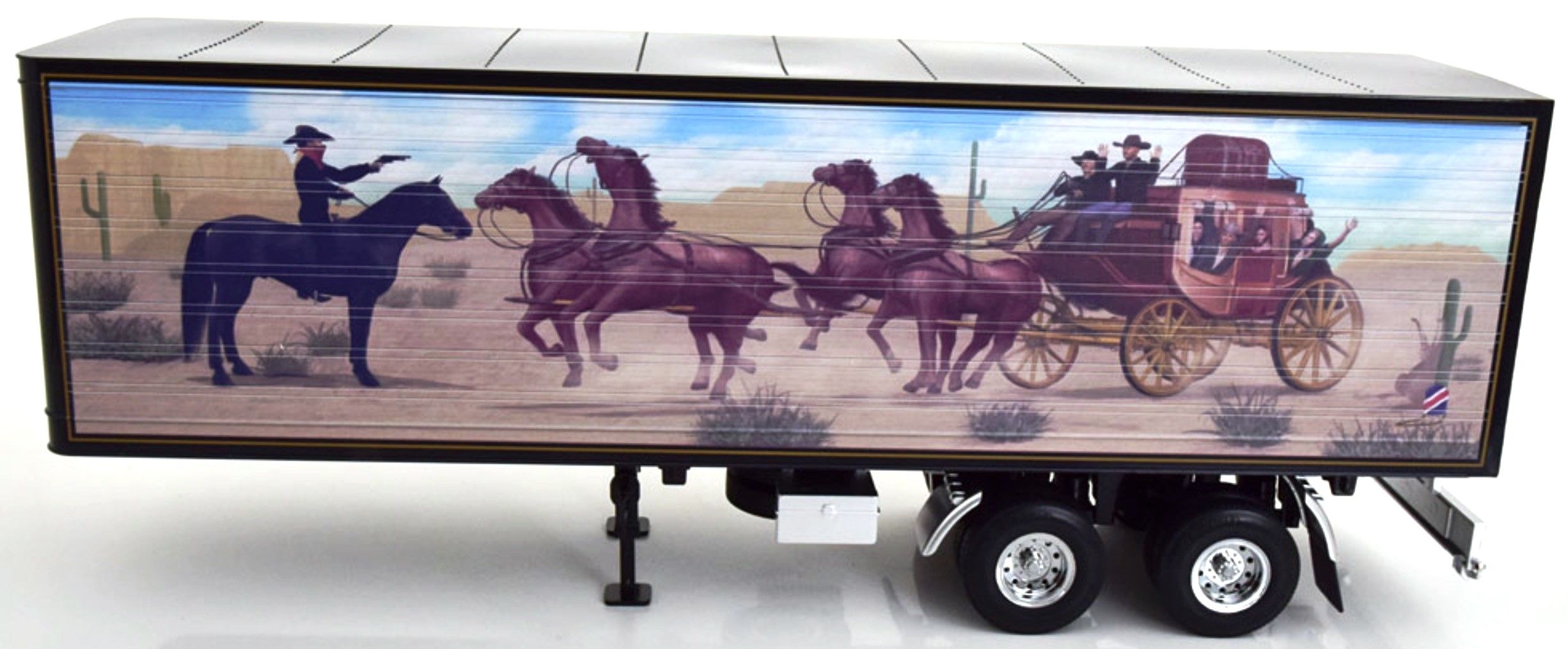 Trailer for Truck Rimorchio black/decor 1:18 Road Kings