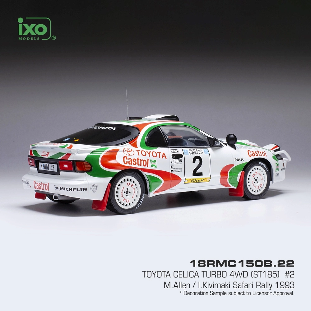 Toyota Celica Turbo 4WD ST185 #2 Allen/Kivimaki Safari Rally 1993 1:18 Ixo Models
