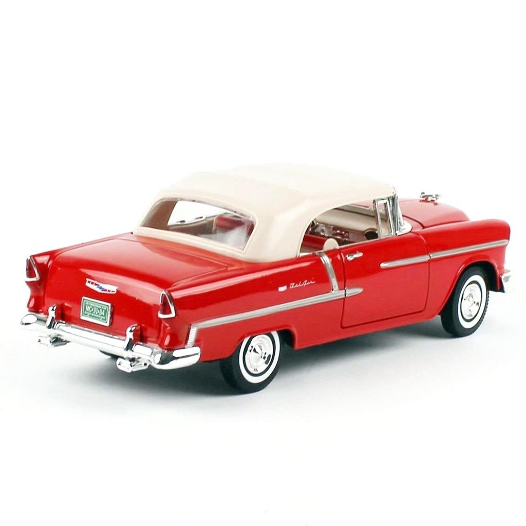 Chevrolet Bel Air convertible 1955 red 1:18 Motor Max