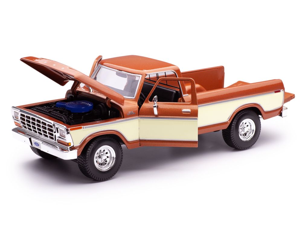 Ford USA F-150 Pick-Up 1979 brown/white 1:18 Maisto
