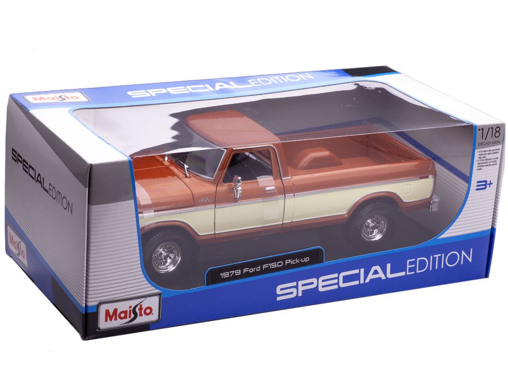 Ford USA F-150 Pick-Up 1979 brown/white 1:18 Maisto