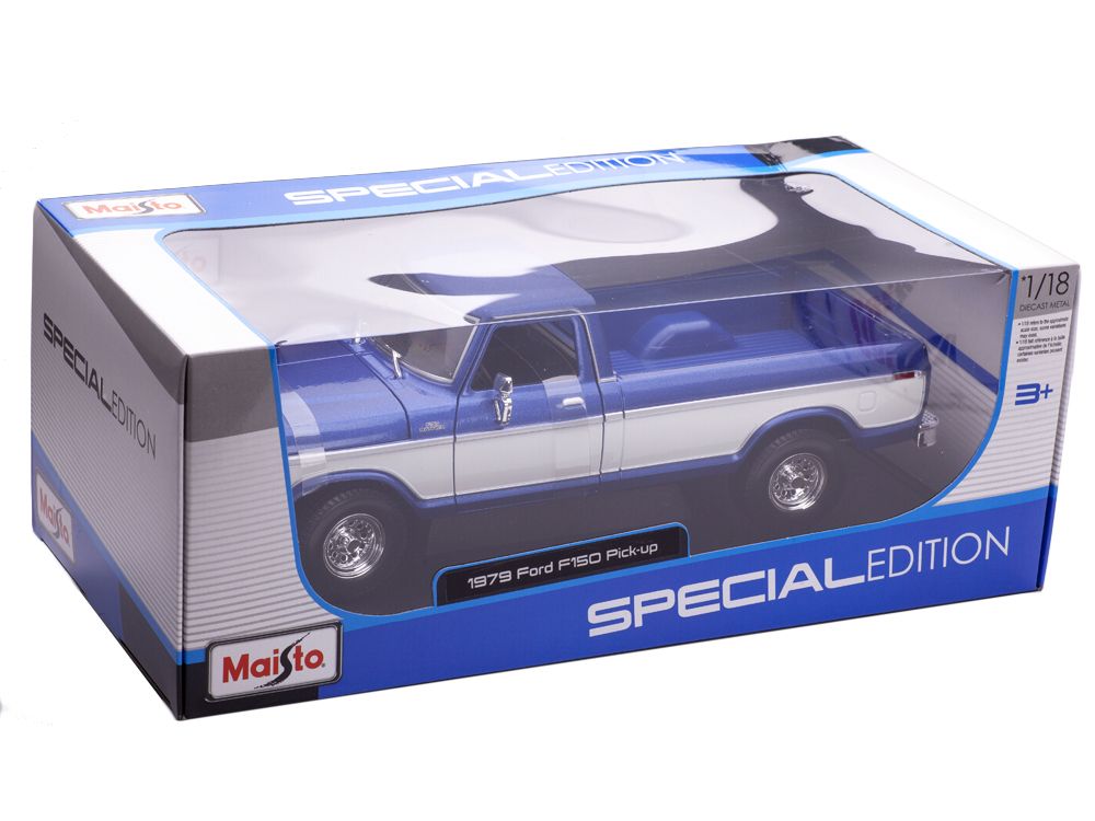 Ford USA F-150 Pick-Up 1979 blue/white 1:18 Maisto