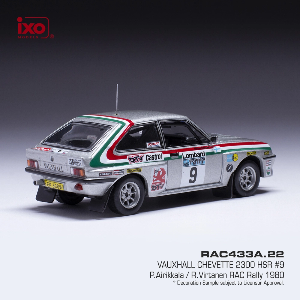 Vauxhall Chevette 2300 HSR #9 Arikkala/Virtanen RAC Rally 1980 1:43 Ixo Models