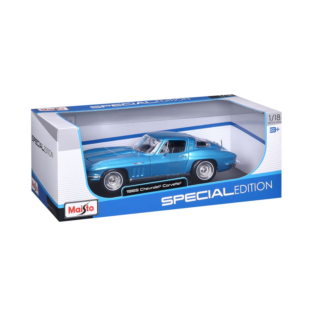 Chevrolet Corvette 1965 blue 1:18 Maisto