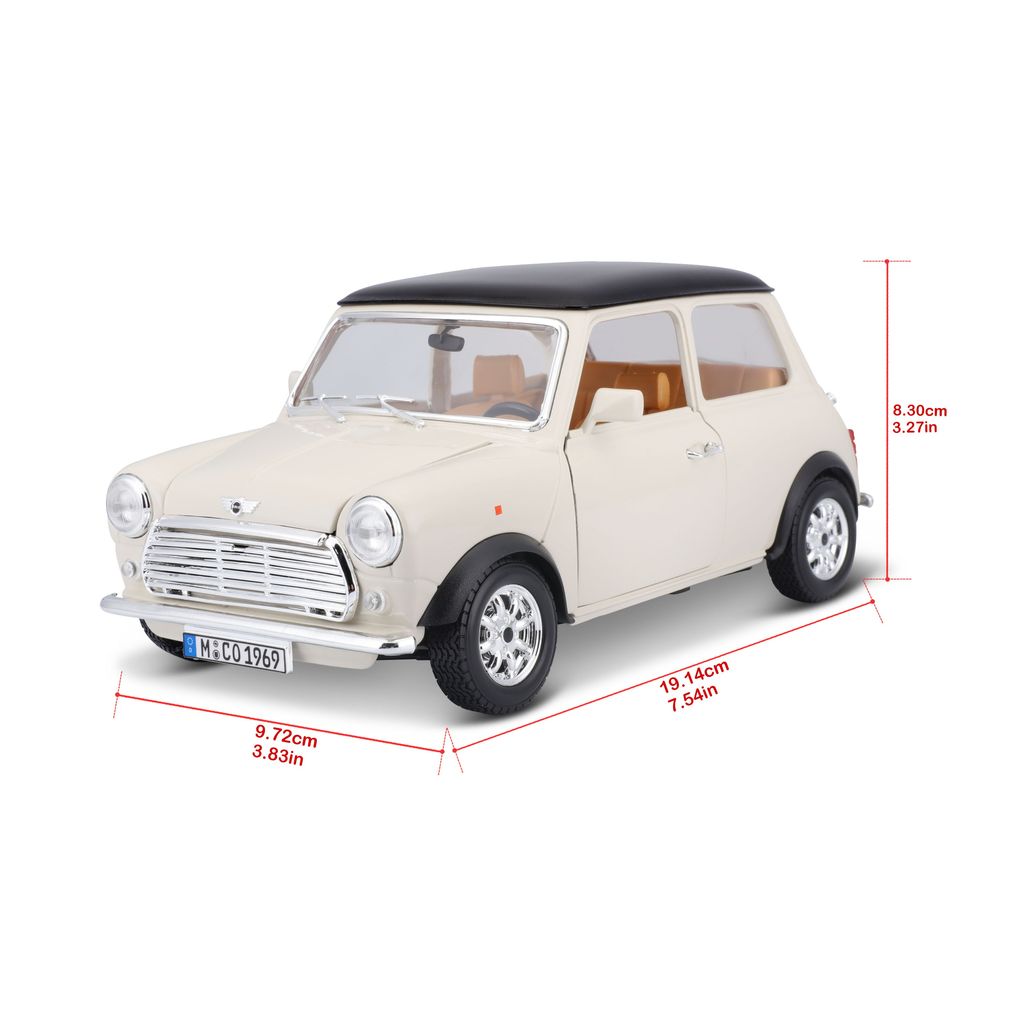 Mini Cooper 1969 beige 1:18 Bburago
