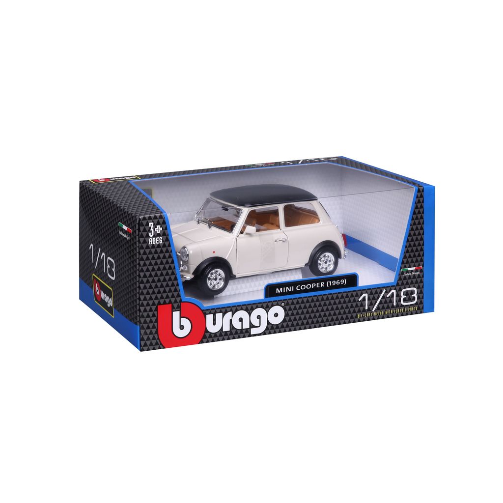 Mini Cooper 1969 beige 1:18 Bburago