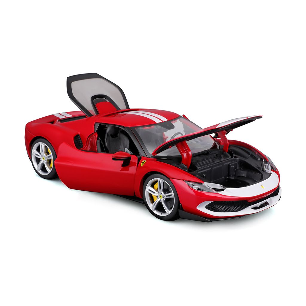 Ferrari 296 GTB red/white 1:18 Bburago