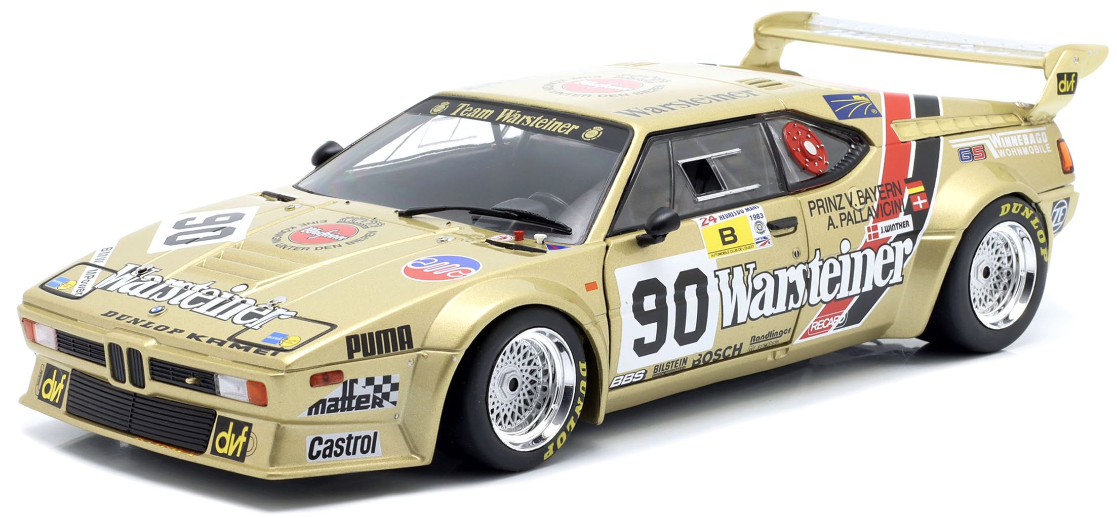 BMW M1 Procar #90 Pallavicini/Prinz v. Bayern/Winther 24H Le Mans 1983 1:18 Werk83