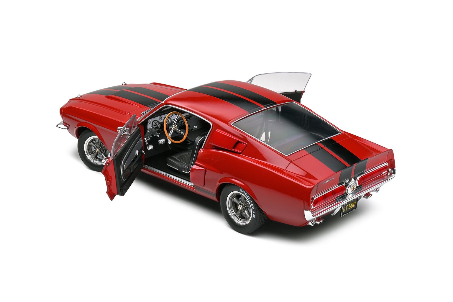 Ford USA Mustang Shelby GT500 Coupe 1967 red/black 1:18 Solido