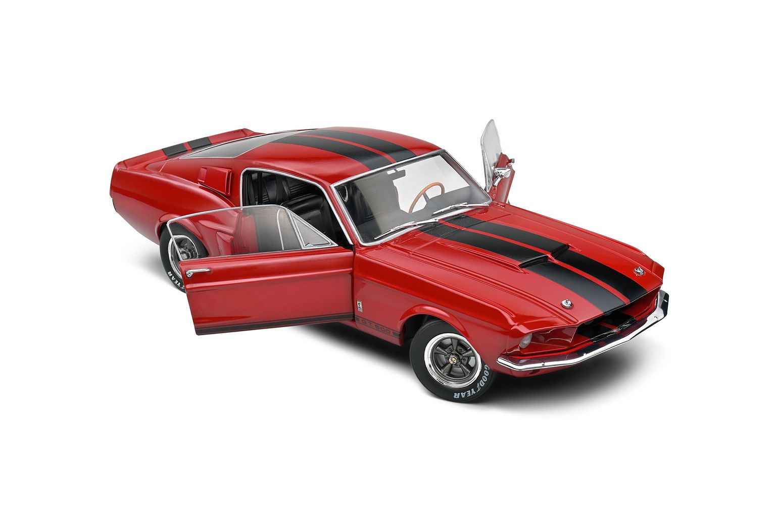 Ford USA Mustang Shelby GT500 Coupe 1967 red/black 1:18 Solido
